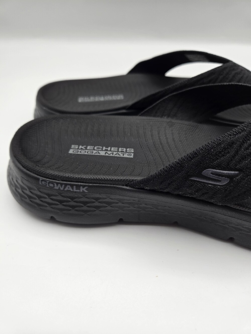 Skechers Go Walk Flex Sandal Splendor Black Comfort Flip Flops Womens Size 10 - Picture 7 of 13